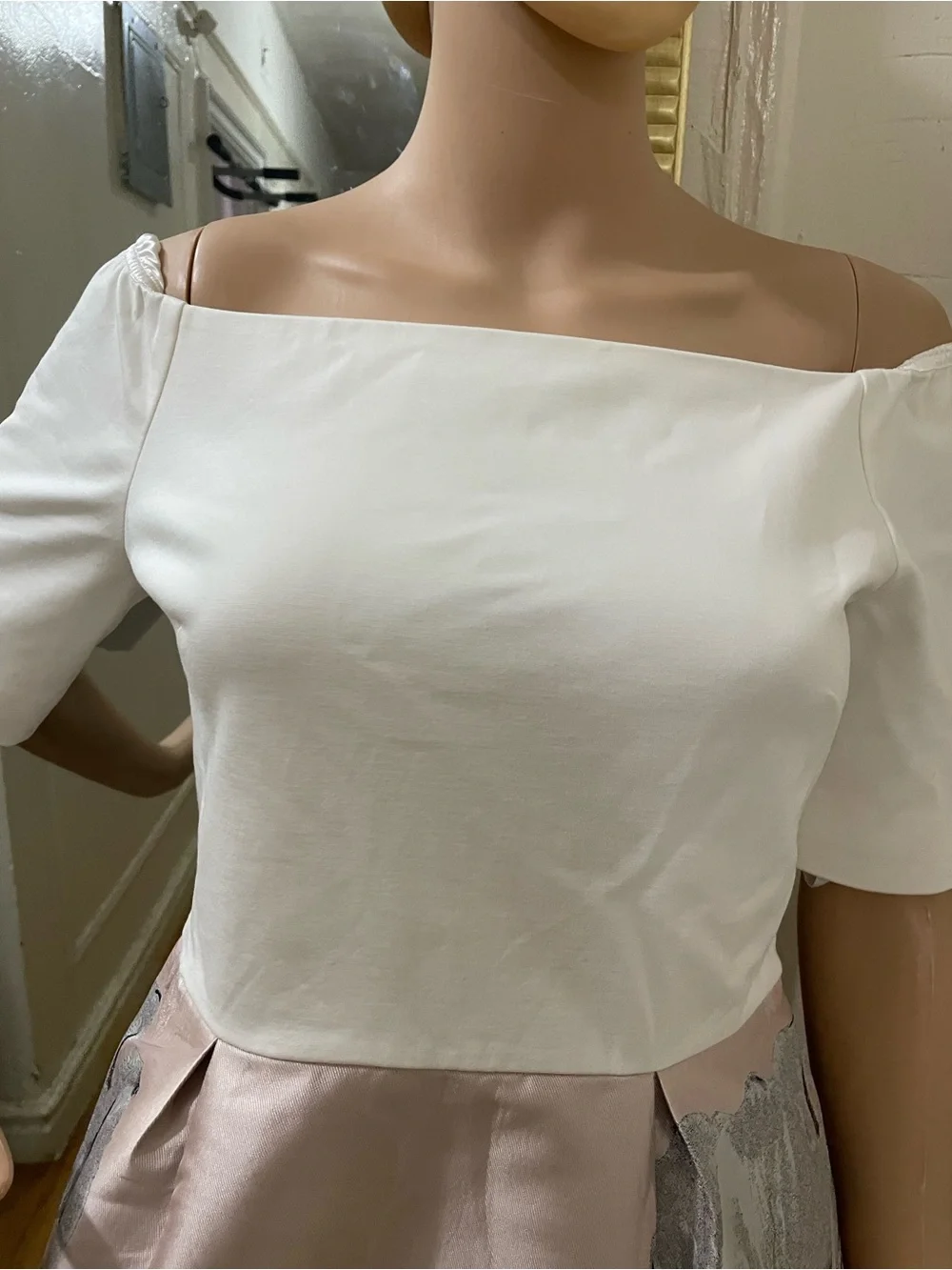 Ted Baker Blush Pink and Ivory Satin Lined Piece